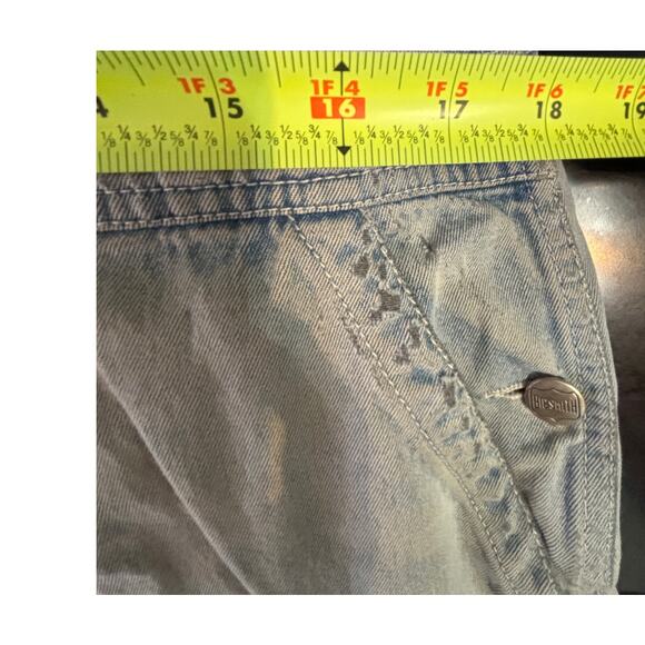 Big Smith Overall Unisex Hand Darned Patched Distressed Worn Grunge 36 x 29 - Picture 7 of 7